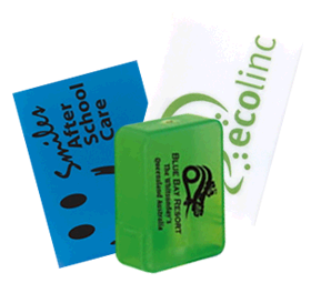 Personalised stationary erasers and sharpener