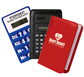 Promotional calculators personalised stationery